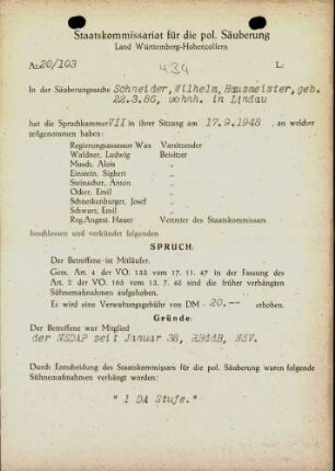 Schneider, Wilhelm
