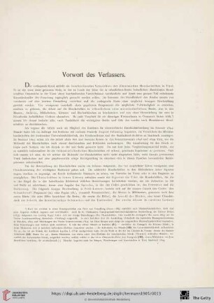 Vorwort des Verfassers