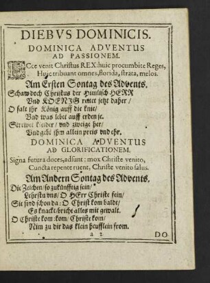 Diebus Dominicis.
