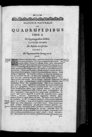 Liber II. De Quadrupedibus bisulcis