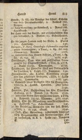 813-824, Herold - Heyne