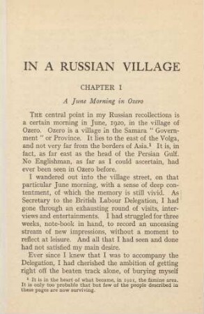 In A Russian Village