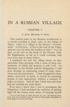 In A Russian Village