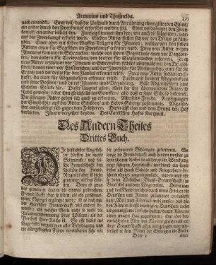 Des Andern Theiles Drittes Buch.