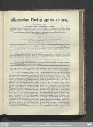 Nr. 10. 5. Juni 1903. Jahrg. X.