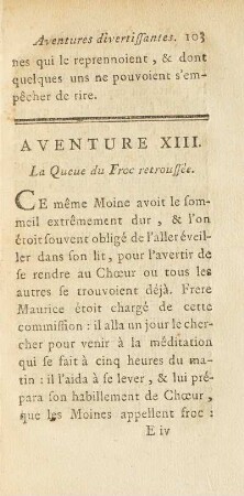 Aventure XIII. La Queue du Froc retroussée