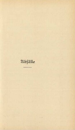 Abfälle