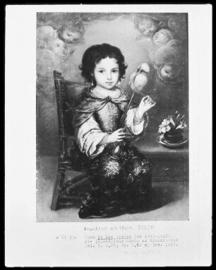 Die jugendliche Maria am Spinnrocken