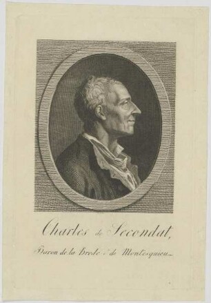 Bildnis des Charles de Secondat, Baron de la Brede et de Montesquieu
