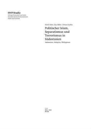 Politischer Islam, Separatismus und Terrorismus in Südostasien