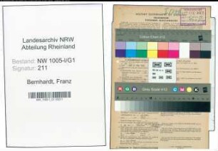 Entnazifizierung Franz Bernhardt , geb. 17.11.1899 (Beamter)