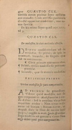 Quaestio CLX. De modestia, in duos articulos divisa.