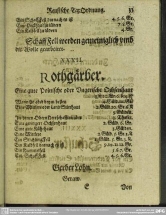 XXXII. Rothgärber