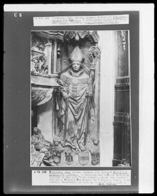 Wanddenkmal für Bischof Gottfried IV. Schenk von Limburg