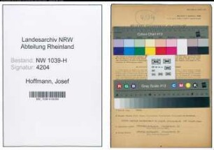 Entnazifizierung Josef Hoffmann , geb. 20.11.1893 (Friseur)