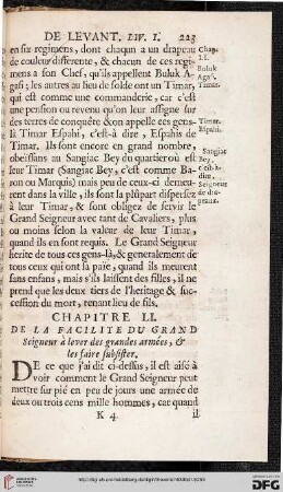Chapitre LI: De la facilité du Grand Seigneur [...]