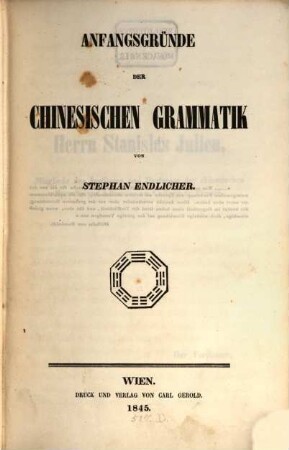 Anfangsgründe der chinesischen Grammatik