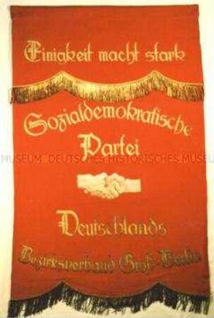 Banner der Sozialdemokratischen Partei Deutschland, Bezirksverband Groß-Berlin