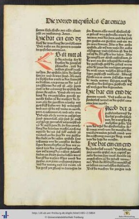 Dye sunderlich vorred in die epistel canonica sant iacobs