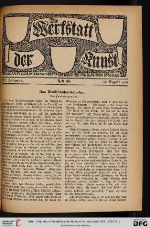 19: Das Kunstschulen-Unwesen