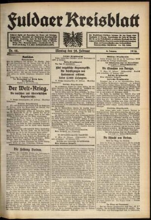 Ausgabe vom Montag, den 28. Februar 1916.
