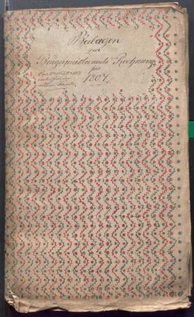 IX A 1 - Alte Stadtrechnungen (1807)