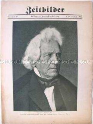 Illustrierte Beilage der "Vossischen Zeitung" mit einem Portrait von Christian Daniel Rauch