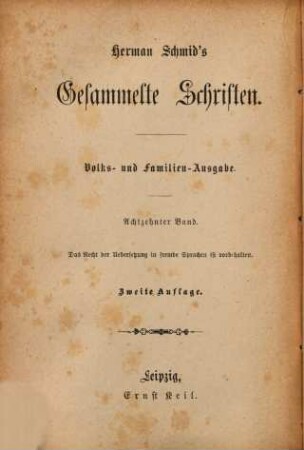 Gesammelte Schriften : Volks- u. Familienausg,, 18