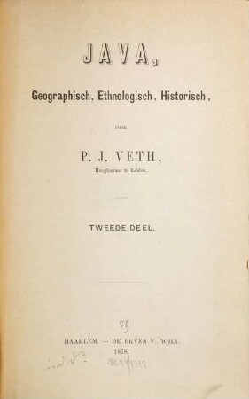 Java : geographisch, ethnologisch, historisch, 2