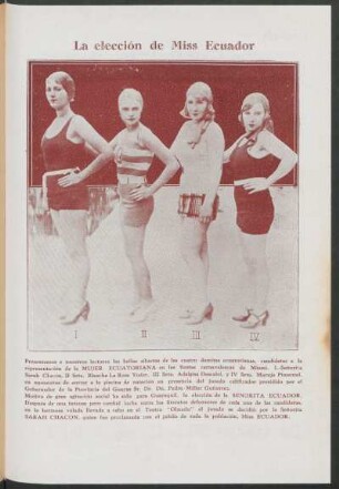 La elección de Miss Ecuador