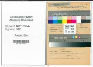 Entnazifizierung Elly Antoni , geb. 15.07.1909 ()