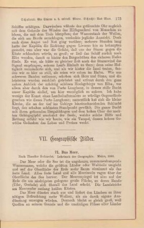 VII. Geographische Bilder