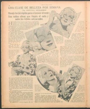 Masaje facial rápido para refrescar el rostro : Una clase de belleza por semana