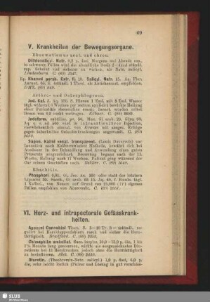 V. Krankheiten der Bewegungsorgane