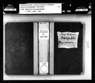 Stammliste Nr. 6 der zwischen 1818 - 1854 in Württemberg gedienten Offiziere und Militärbeamten, Teil I