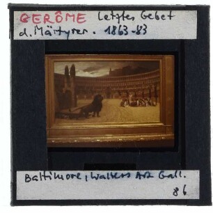Gerôme, Letzte Gebet der Märtyrer