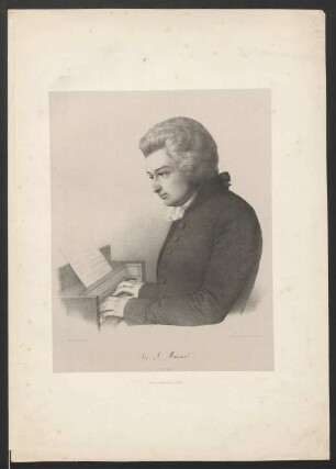 [Bildnis Wolfgang Amadeus Mozart] : W. A. Mozart : (1756-1791)