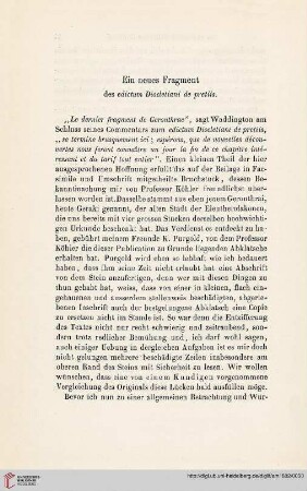 7: Ein neues Fragment des edictum Diocletiani de pretiis