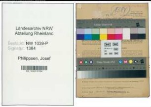 Entnazifizierung Josef Philippsen , geb. 13.01.1896 (Polizeibeamter)