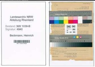 Entnazifizierung Heinrich Beckmann , geb. 02.03.1903 (Bote)