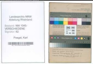 Entnazifizierung Karl Poegel , geb. 10.06.1914 (Autoschlosser)
