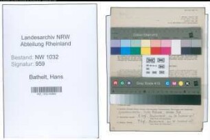 Entnazifizierung Hans Bathelt , geb. 18.10.1896 (Verwaltungsbeamter)