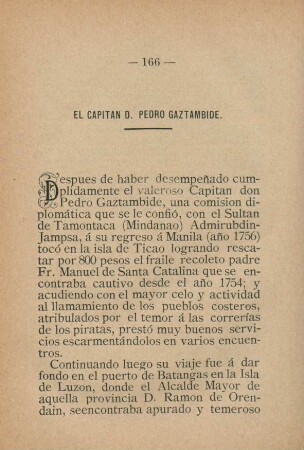El Capitan D. Pedro Gaztambide