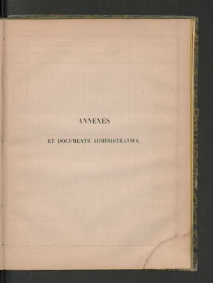 Annexes et documents administratifs