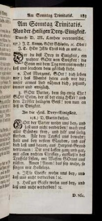 183-234, Am Sonntag Trinitatis