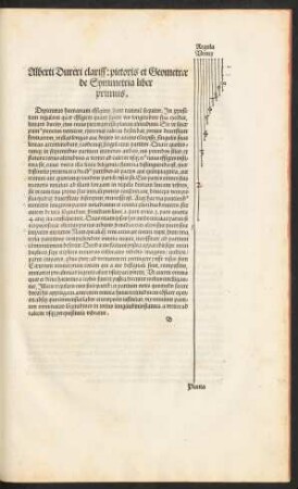 Alberti Dureri clariss: pictoris et Geometrae de Symmetria liber primus.