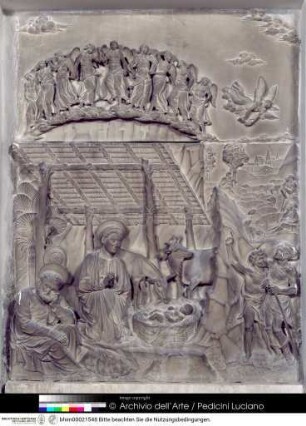 Geburt Christi und Verkündigung an die Hirten - Grablegung Christi