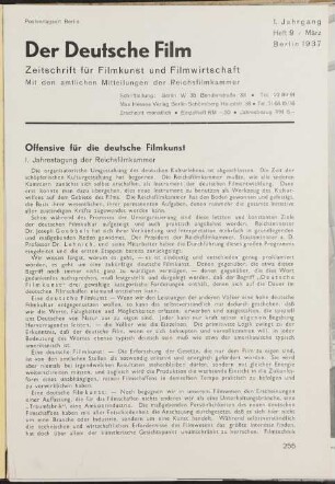Der Deutsche Film - 1937-Mrz: Der Deutsche Film - 1937-Mrz