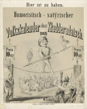 Humoristisch-satirischer Volkskalender des Kladderadatsch 1869