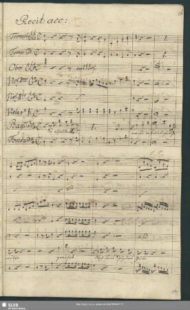Recit[ativo] acc[ompagnato]: So rührt der Christ
